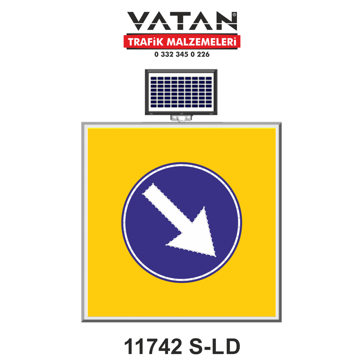 SOLAR LED'Lİ GÜNEŞ ENERJİLİ LEVHA