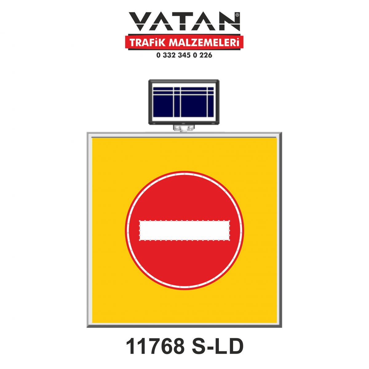 SOLAR LED'Lİ GÜNEŞ ENERJİLİ LEVHA