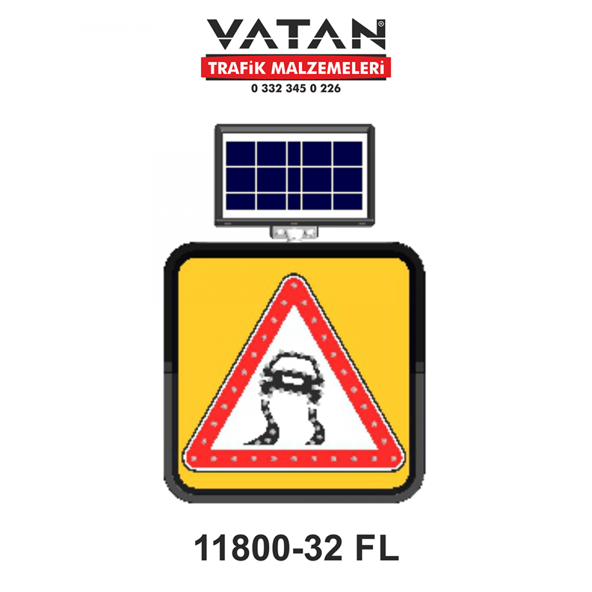SOLAR LED'Lİ GÜNEŞ ENERJİLİ LEVHA