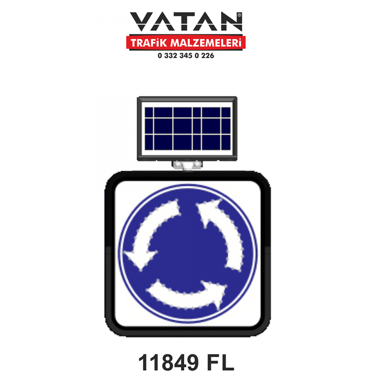 SOLAR LED'Lİ GÜNEŞ ENERJİLİ LEVHA