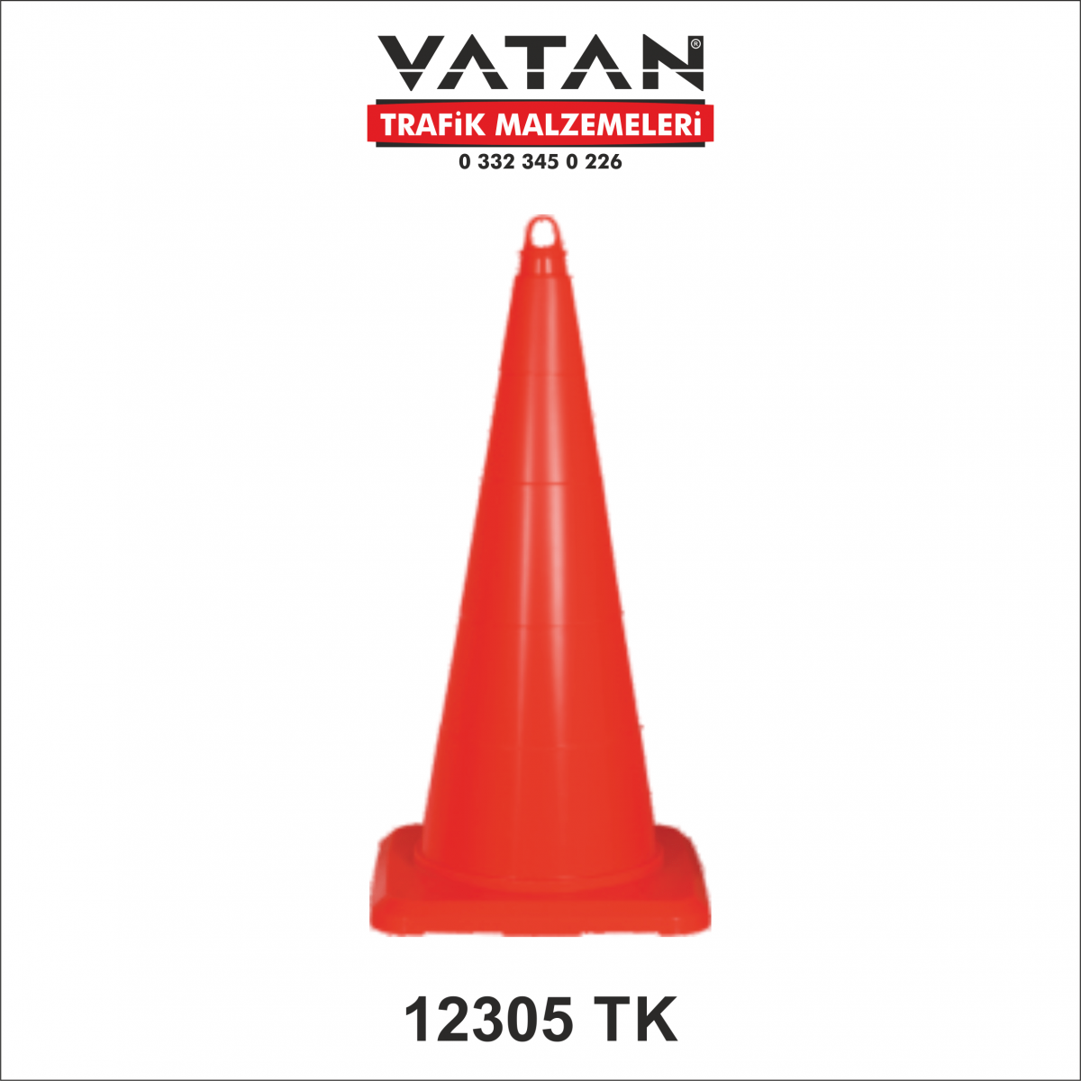 PVC TRAFİK KONİSİ 75 CM