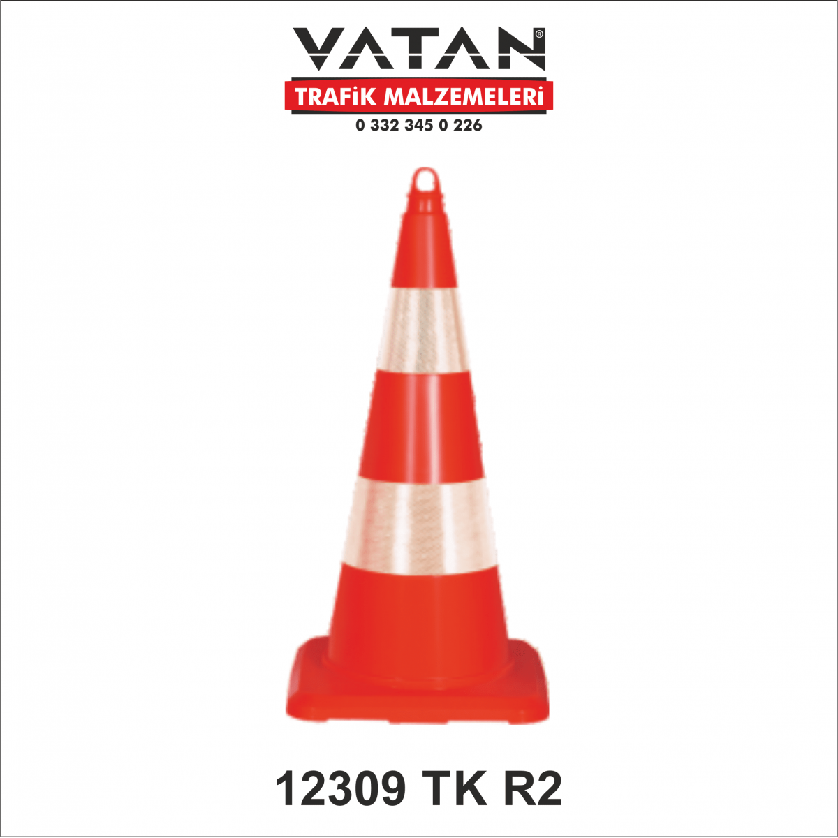 PVC TRAFİK KONİSİ 75 CM