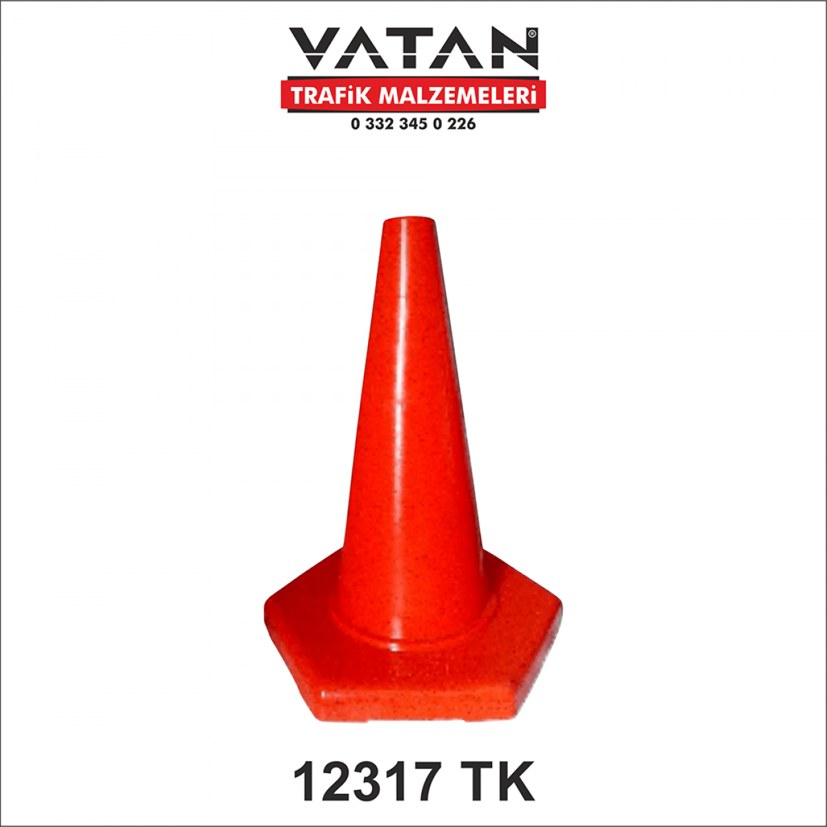 PVC TRAFİK KONİSİ 50 CM