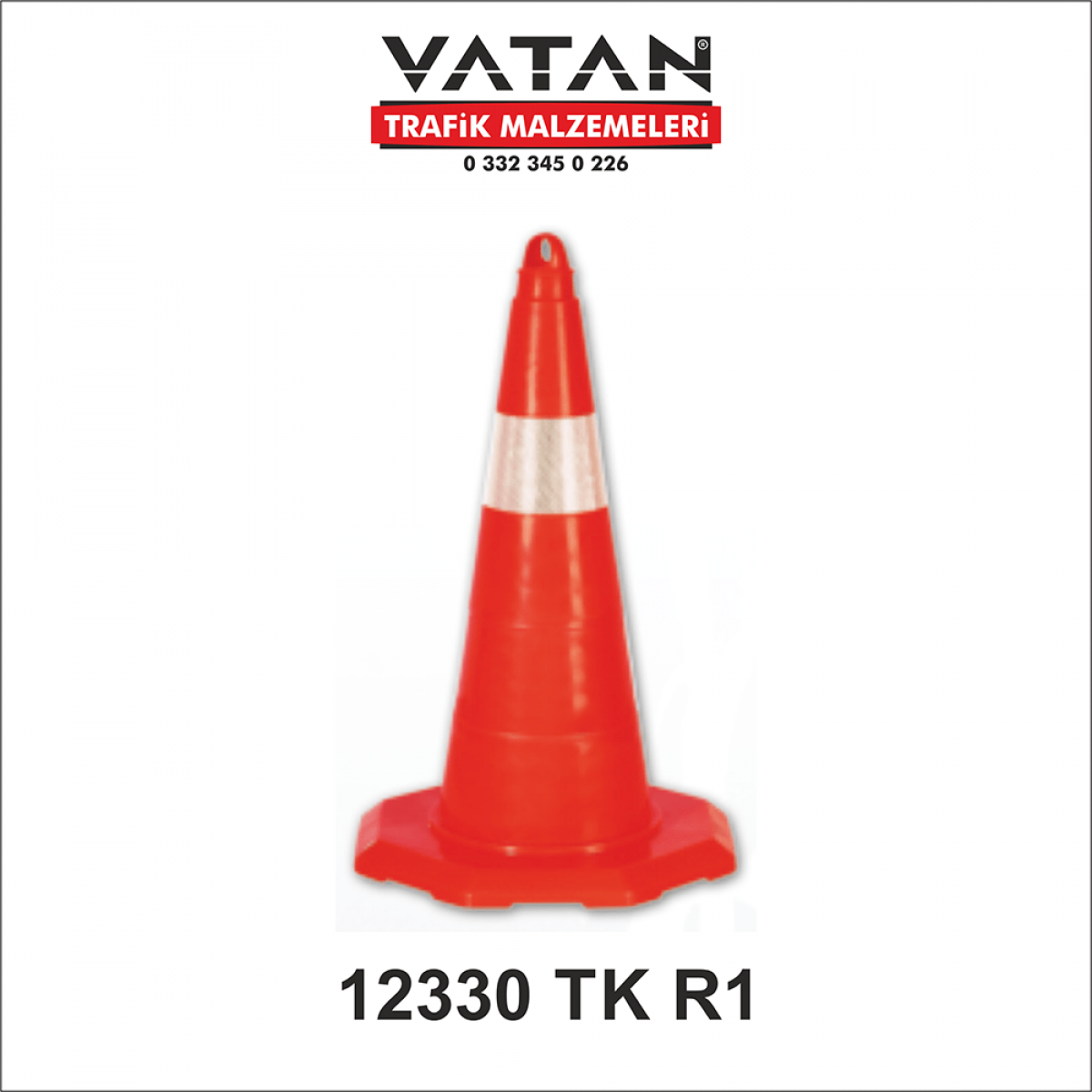 PVC TRAFİK KONİSİ 52 CM