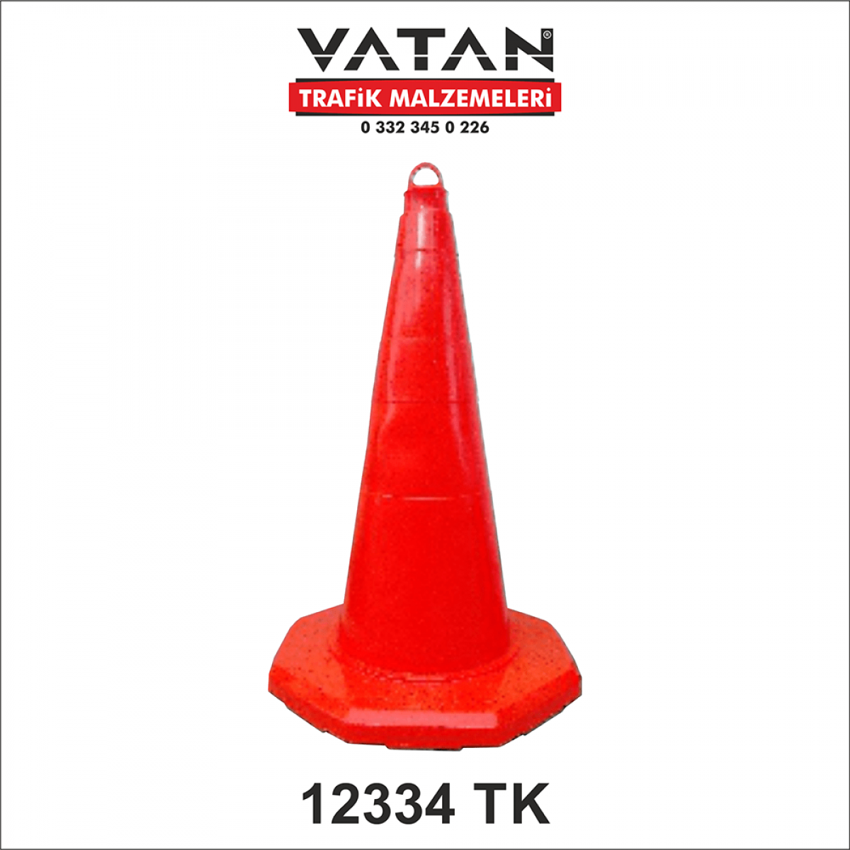 PVC TRAFİK KONİSİ 60 CM