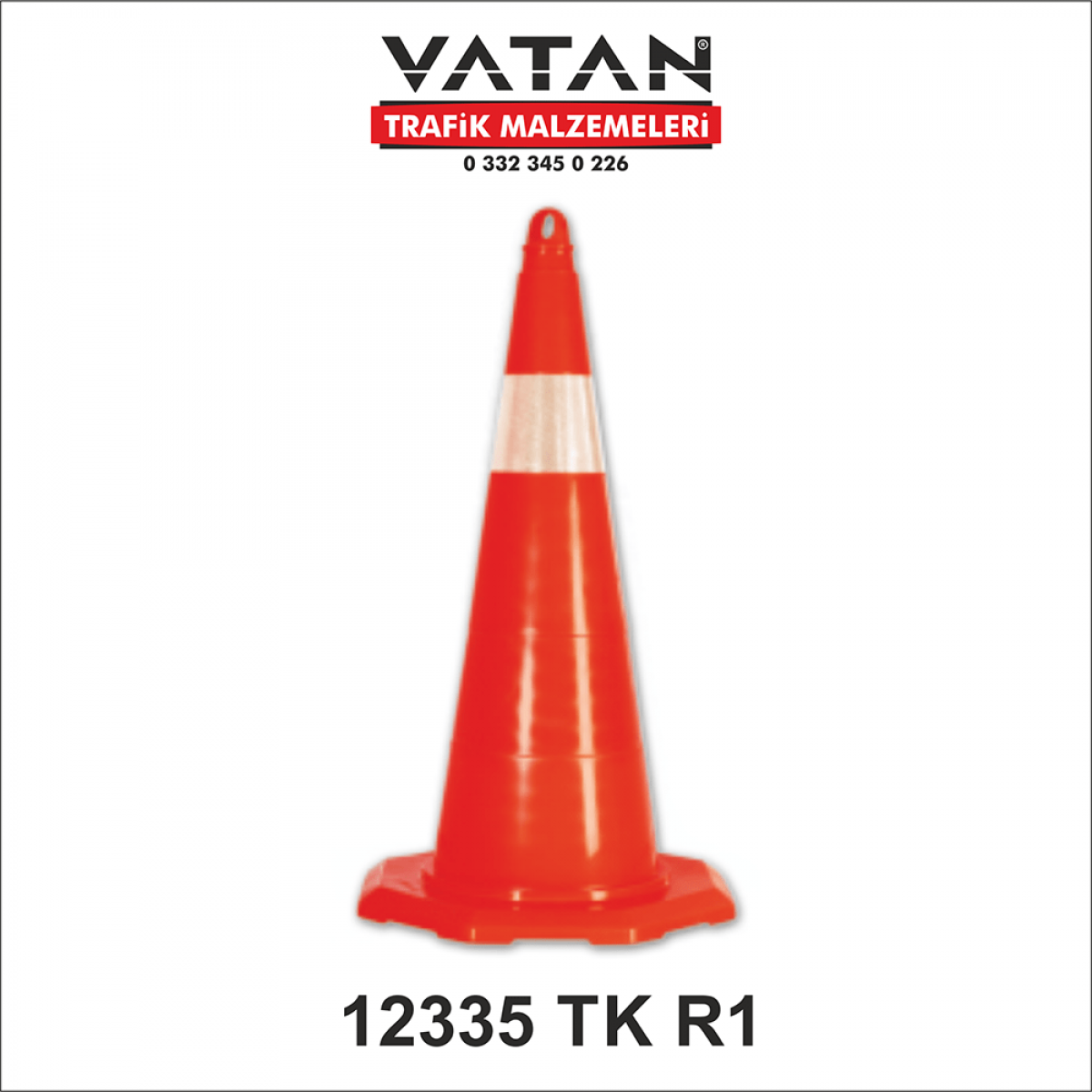 PVC TRAFİK KONİSİ 70 CM