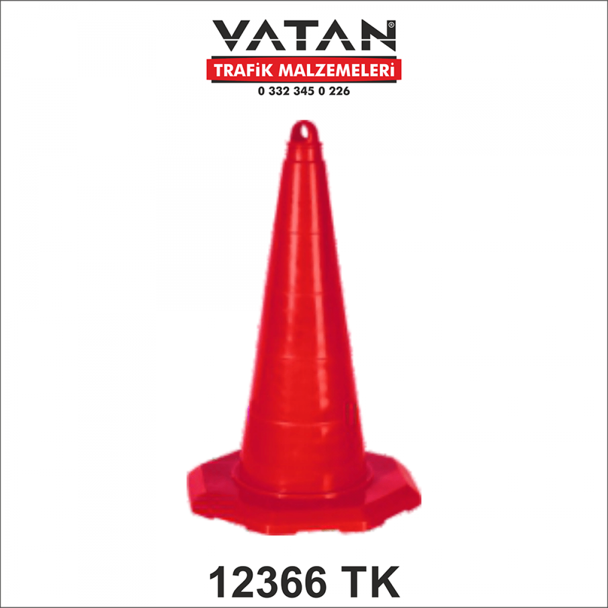 TPE TRAFİK KONİSİ 52 CM