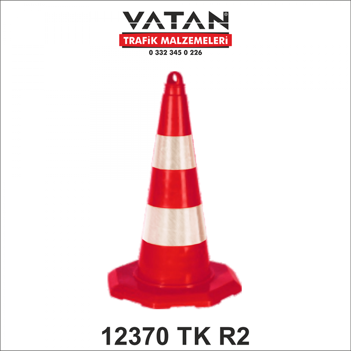 TPE TRAFİK KONİSİ 52 CM