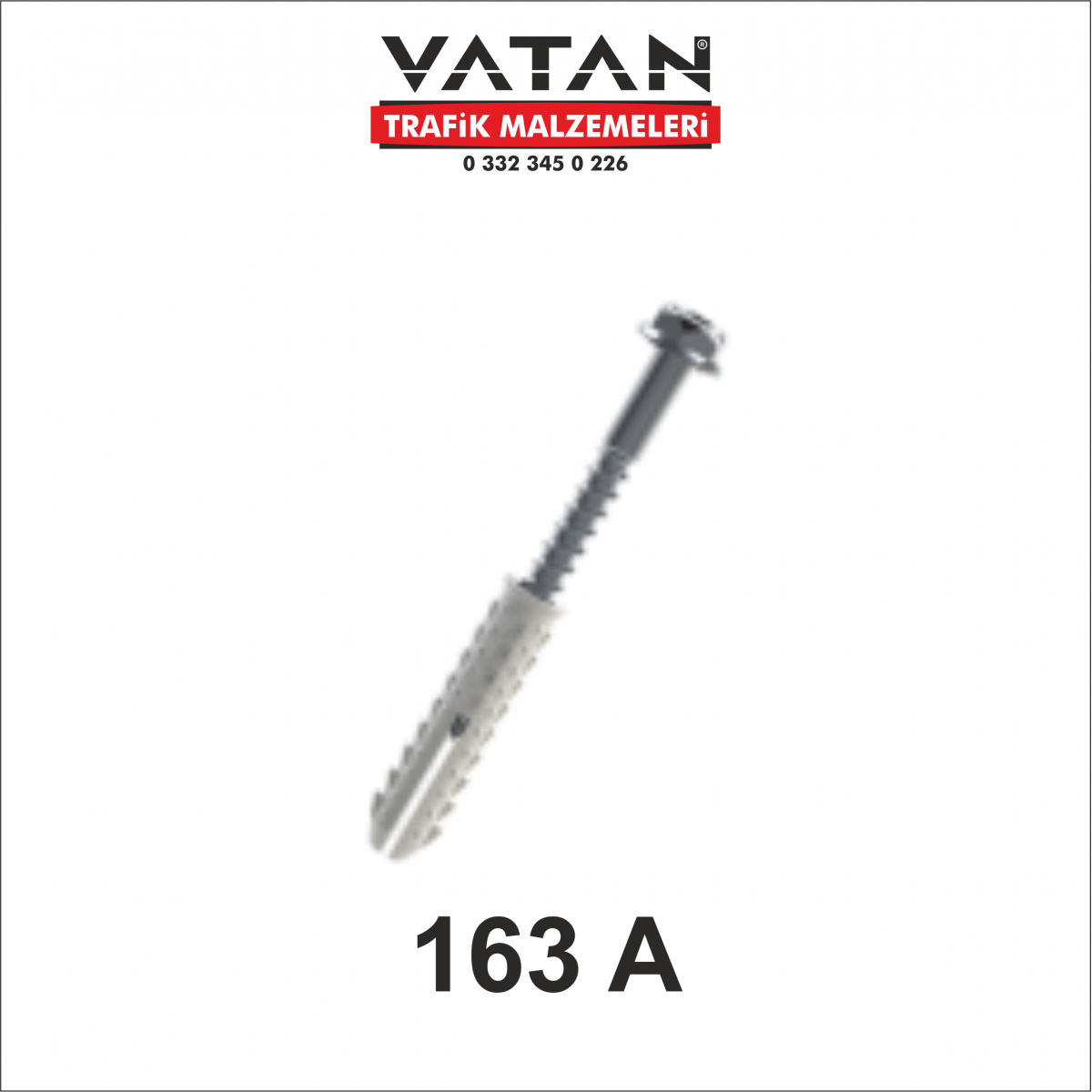 TRİFON VİDA VE DUBEL 14x70 mm Dübel 10x80 mm Flanşlı Trifon Vida