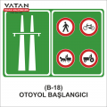 B-18 OTOYOL BAŞLANGICI