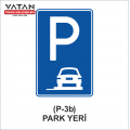 P-3b PARK YERİ LEVHASI