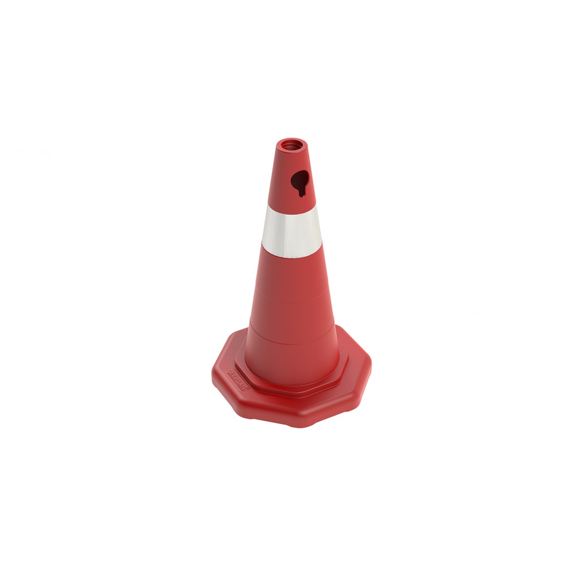 50 cm PPC Trafik Konisi (Tek reflektifli) - Sekizgen