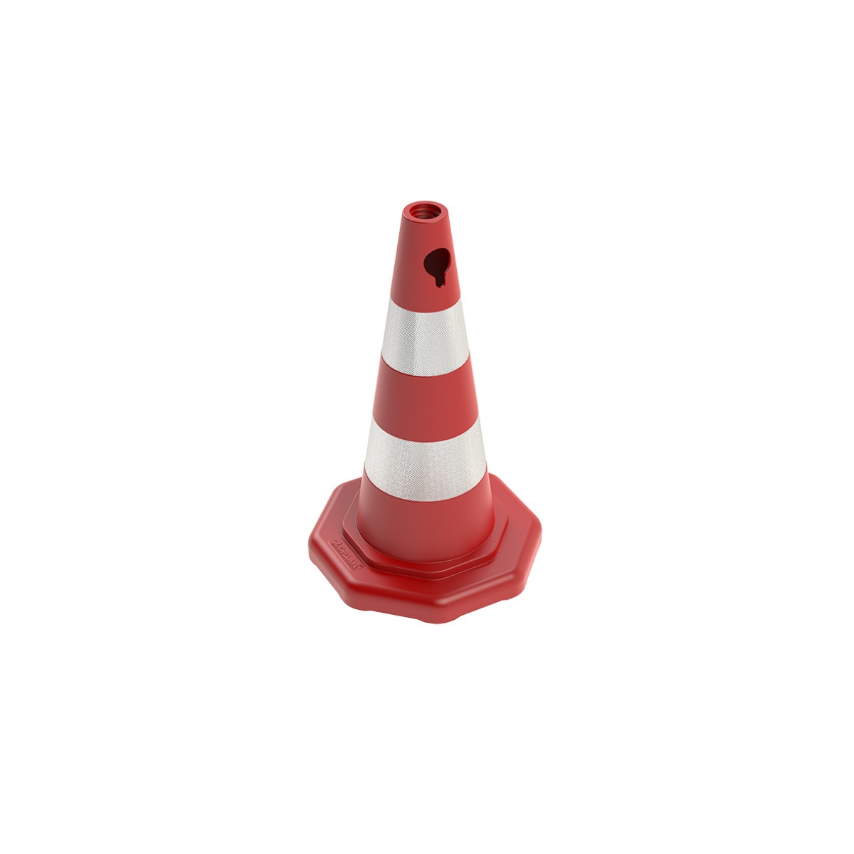 50 cm PPC Trafik Konisi (Çift reflektifli) - Sekizgen