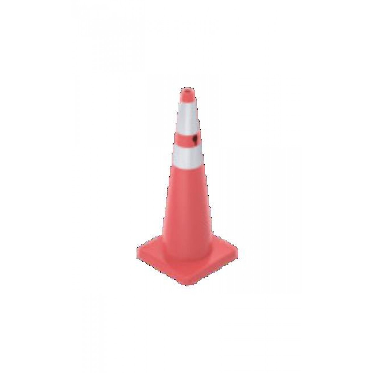 93 cm PVC Trafik Konisi (Çift reflektifli) - Dörtgen