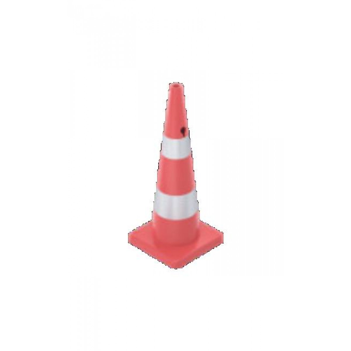 93 cm PVC Trafik Konisi (Çift reflektifli) - - Dörtgen